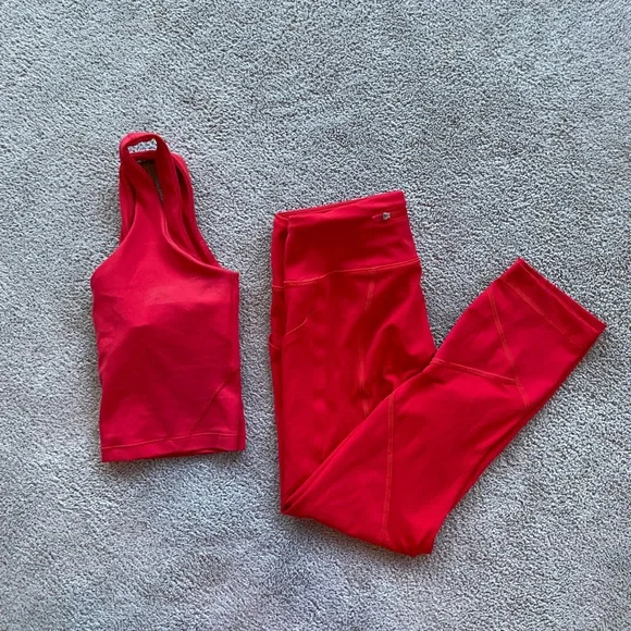 lululemon Red Align Set - Picture 5 of 8